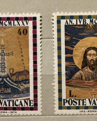 Francobolli Poste Vaticane 1974