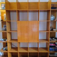 Libreria, porta oggetti di legno alto design