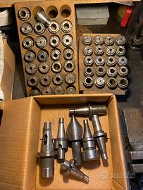 Mandrini porta utensili + pinze a molla