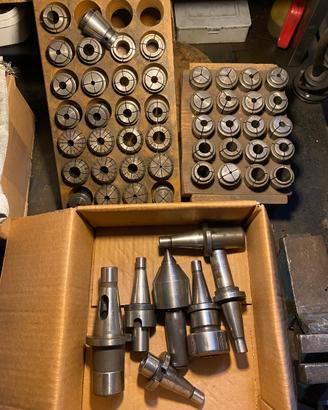 Mandrini porta utensili + pinze a molla