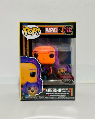 Funko Pop! Marvel: Kate Bishop with Lucky the Pizz