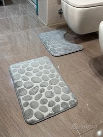 Set 2 Tappetini Bagno in Memory Foam Assorbenti