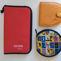 Set da 3 porta cd e dvd + 1 alluminio.