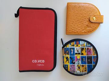 Set da 3 porta cd e dvd + 1 alluminio.