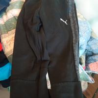 pantaloni Puma tg. 13/14 anni nero e grigio