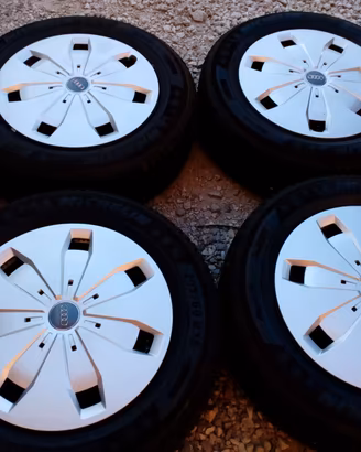 CERCHI E GOMME TERMICHE 16 ORIGINALI AUDI COD:1441