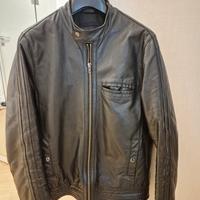 Giacca pelle Asos uomo nera tg S