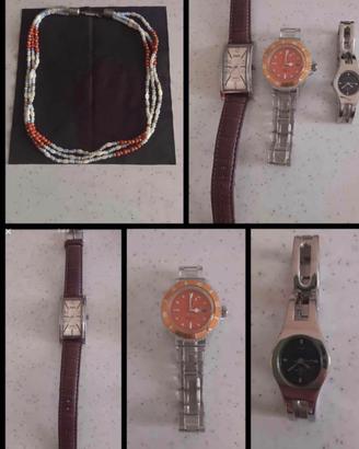 Lotto collana e 3 orologi – sostituire la batteria