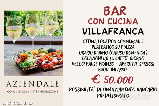 Aziendale - bar con cucina a villafranca