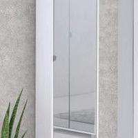 Scarpiera salvaspazio con anta a specchio