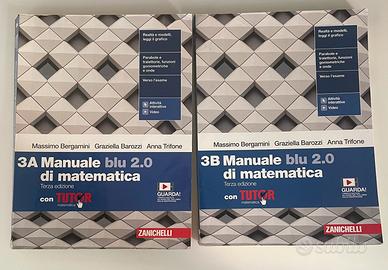 Libri Matematica blu 3A 3B Bergamini