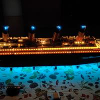 Lego Titanic 10294 1,35m + Luci + Vapore + Musica