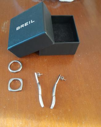 N. 1 COPIA DI ORECCHINI E N. 2 ANELLI " BREIL "