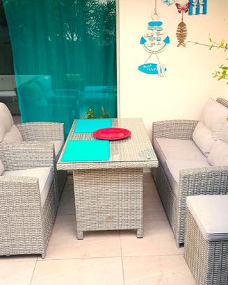 „Harrington House“ Gartenmöbel Set  * Rattan