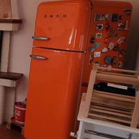 smeg frigorifero arancione