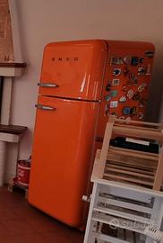 smeg frigorifero arancione