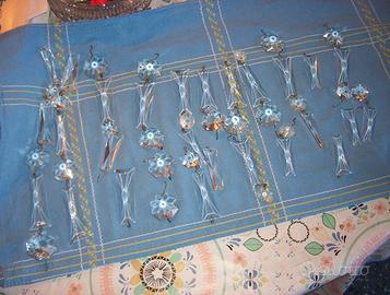 42 GOCCE LAMPADARIO CRISTALLO STILE IMPERO