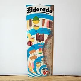 Insegna Tabella Gelati Eldorado Anni 60