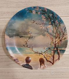piatto Decorativo Dipinto E Autografato Da G. cira