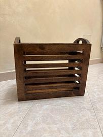 Portariviste in legno massello – Stile rustico