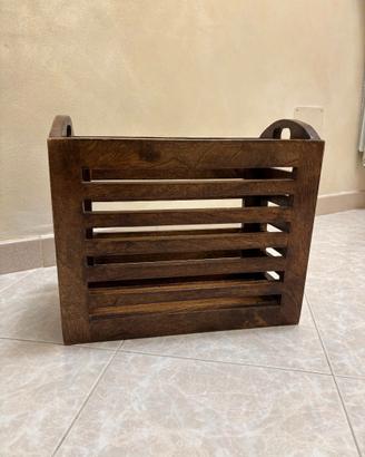 Portariviste in legno massello – Stile rustico