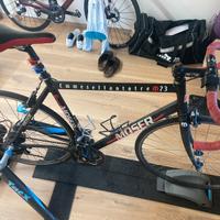 Rulli tacx genius smart t2080 + bici datata moser