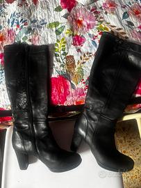 stivali di vera pelle