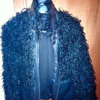 Giacca con tessuto tipo pelliccia/pelo sisley