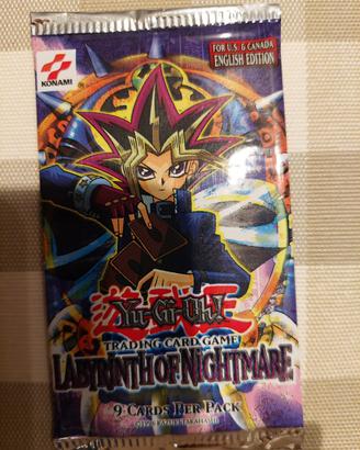 Bustina labirinto dell’incubo yugioh sigillata