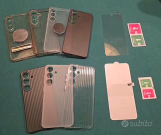 7 Cover e 2 Pellicole per Samsung s25 6.1" nuove
