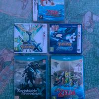 Lotto giochi wii u, nintendo ds, nintendo 3ds