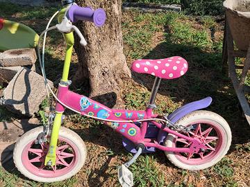 BICI BAMBINA 14 POLLICI CON ROTELLE