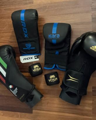 Kit guanti fasce boxe