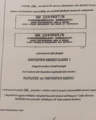 due materassi antidecubito dispos.diret. CEE/92/42