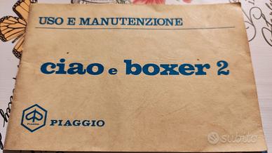 Piaggio Ciao e Boxer libretto uso e manutenzione