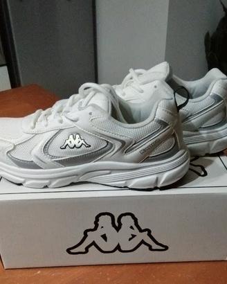 sneakers kappa taglia 39 Bianche-argento