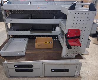 Scaffalatura per fiat fiorino o similare 
