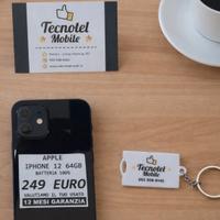 IPHONE 12 64GB NERO batteria 100%