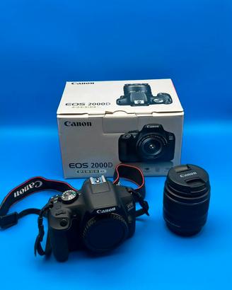 Canon EOS 2000D + Obiettivo EF-S 18-55 III Kit