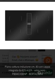 Piano cotura Induzione con cappa Bertazzoni 80 cm