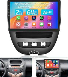 Autoradio Android 8+256Gb Per Toyota Aygo 107 C1