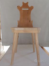 Sedie nuove con prima patina originale vecchia