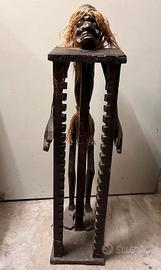 Porta CD in legno africano