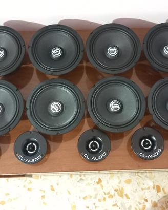 Altoparlanti woofer SPL tweeter hi fi car audio