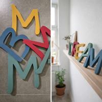 lettere di legno altezza 25 cm