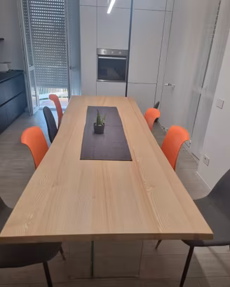 Tavolo di design in frassino massello 300×100 cm c