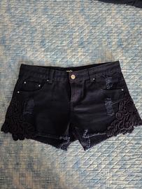 Pantaloncini denim blu scuro nuovi