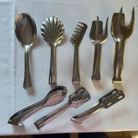 Set pinze inox per buffet e catering