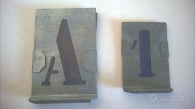 Set Vintage Stencil Industriali Lettere + Numeri