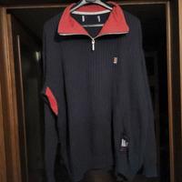Marina Militare maglia maglione XL nero rosso uomo
